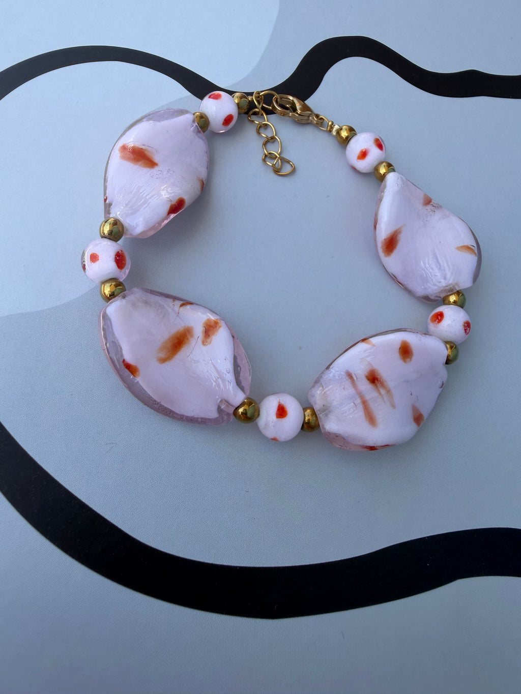 Rose Murano bracelet