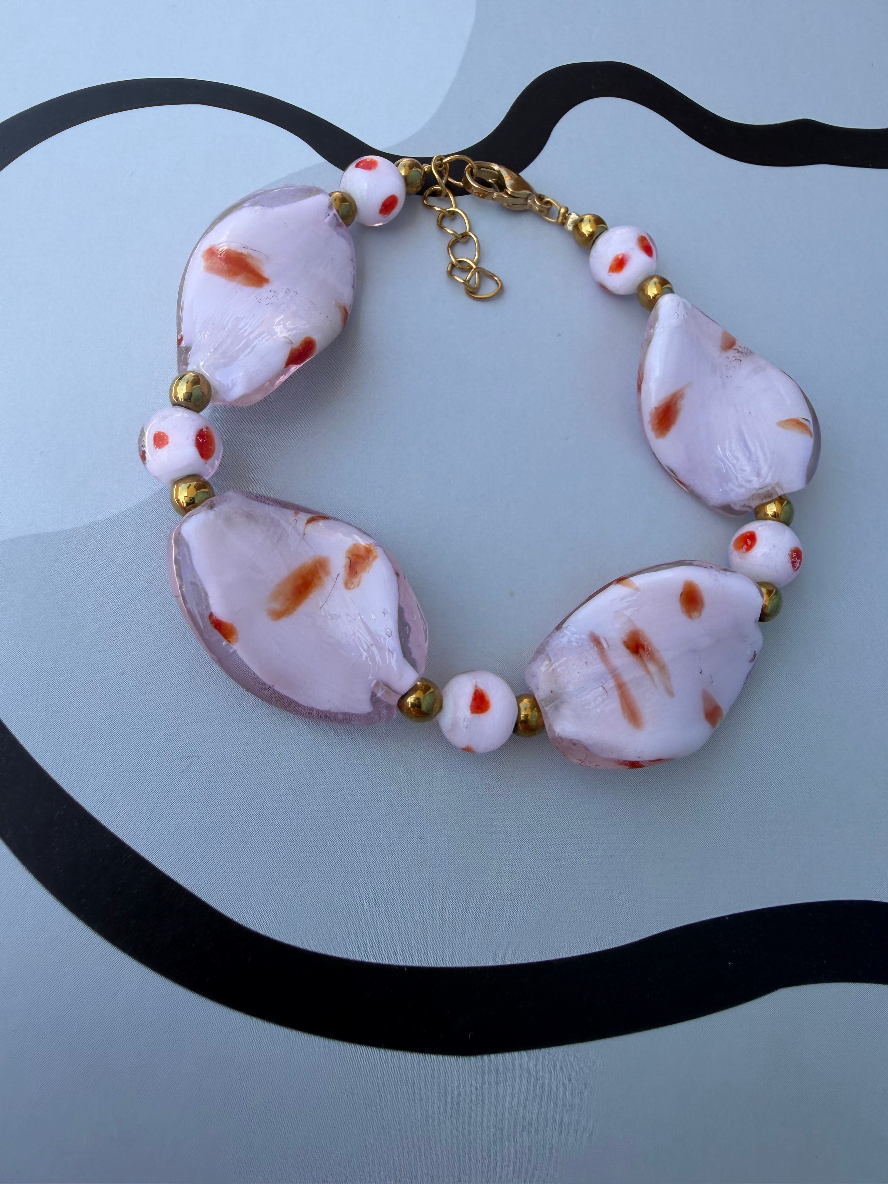 Rose Murano bracelet