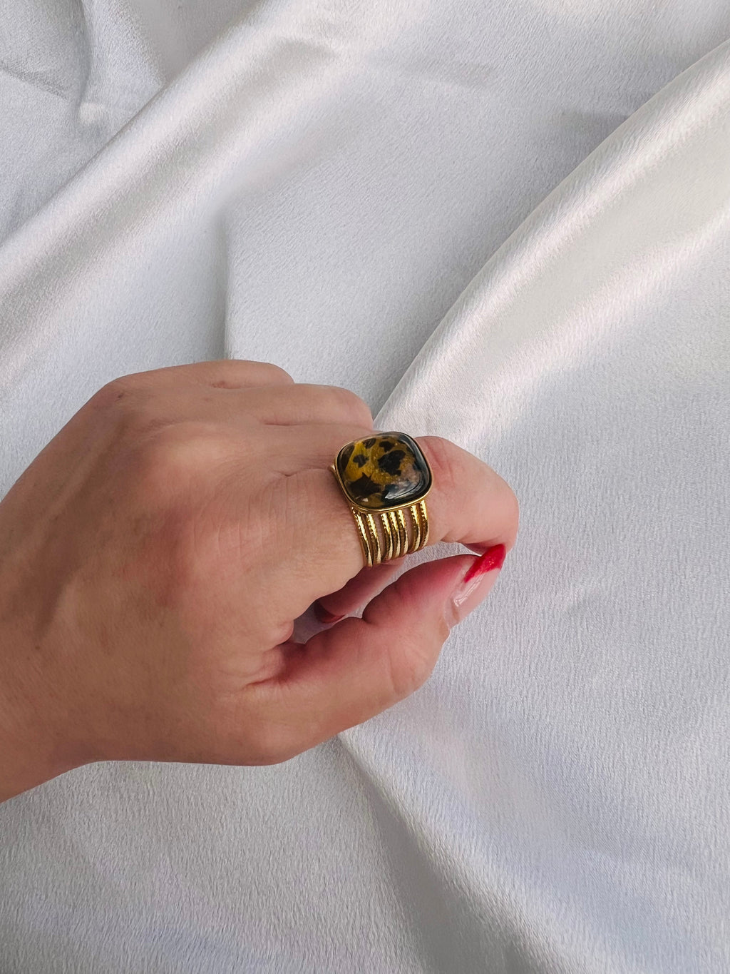 Leopard print δακτυλίδι