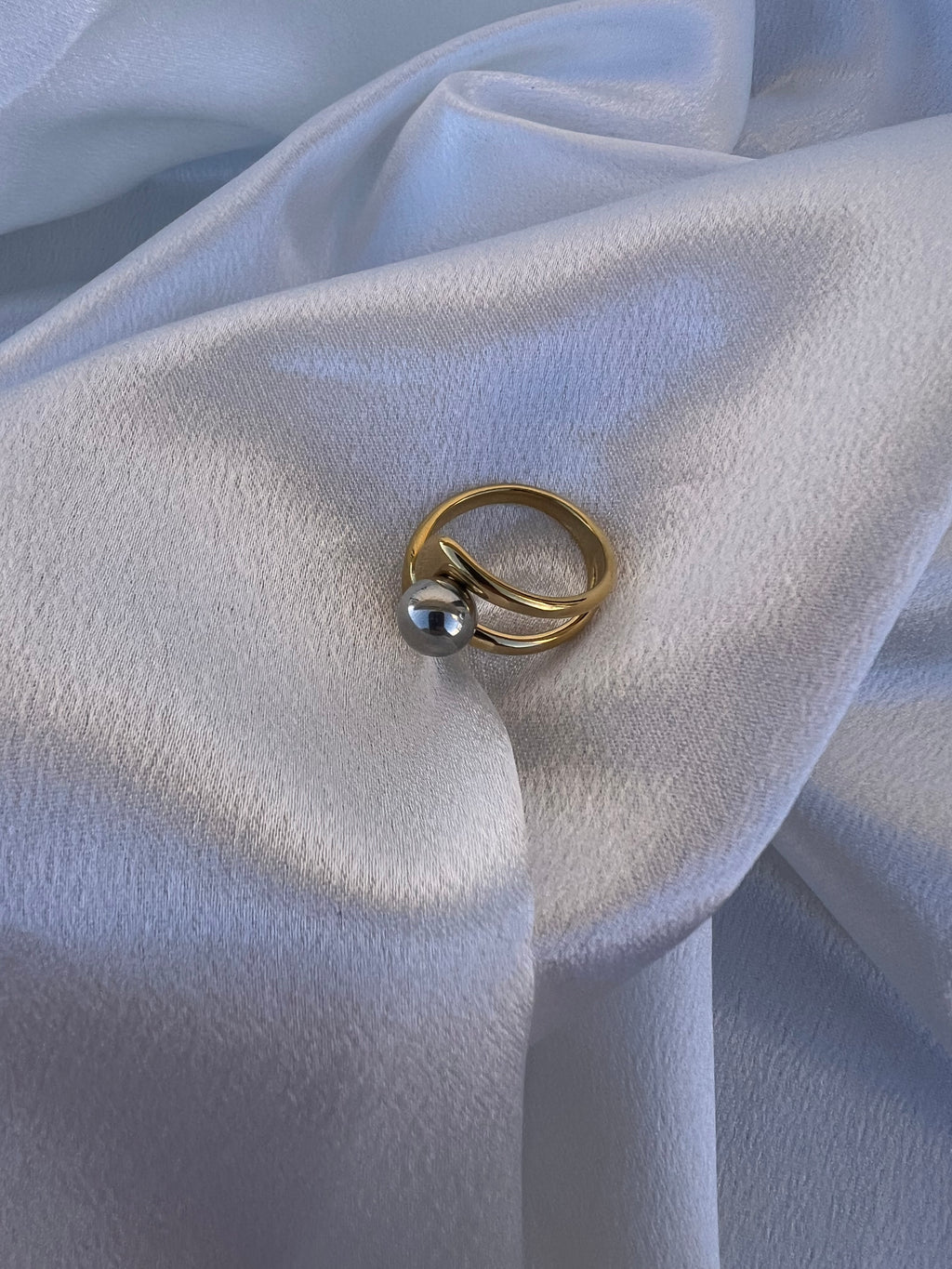 Χρυσό ασημί δακτυλίδι