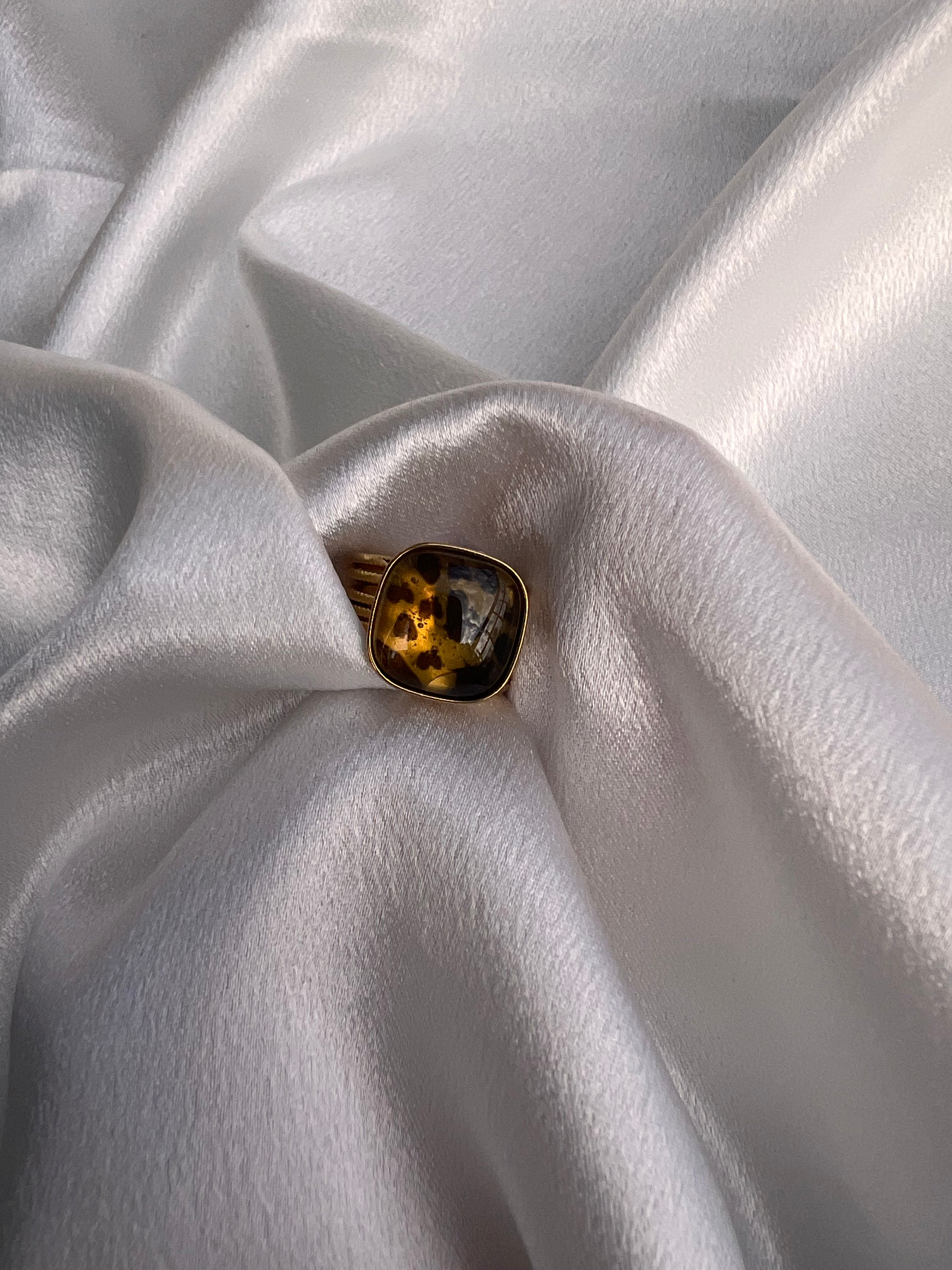 Leopard print δακτυλίδι