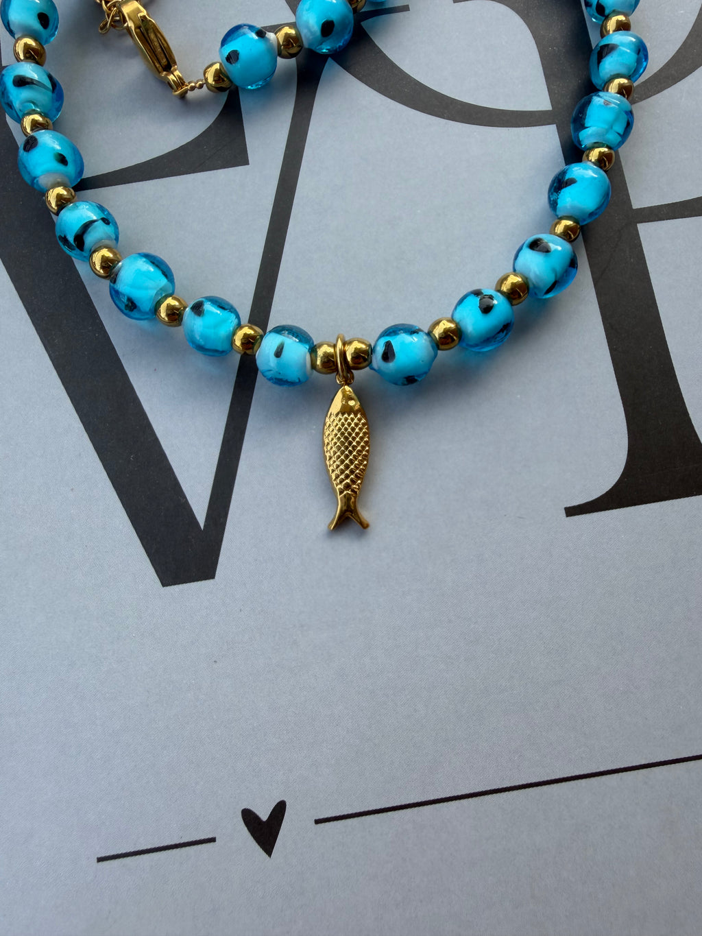 Murano blue fish